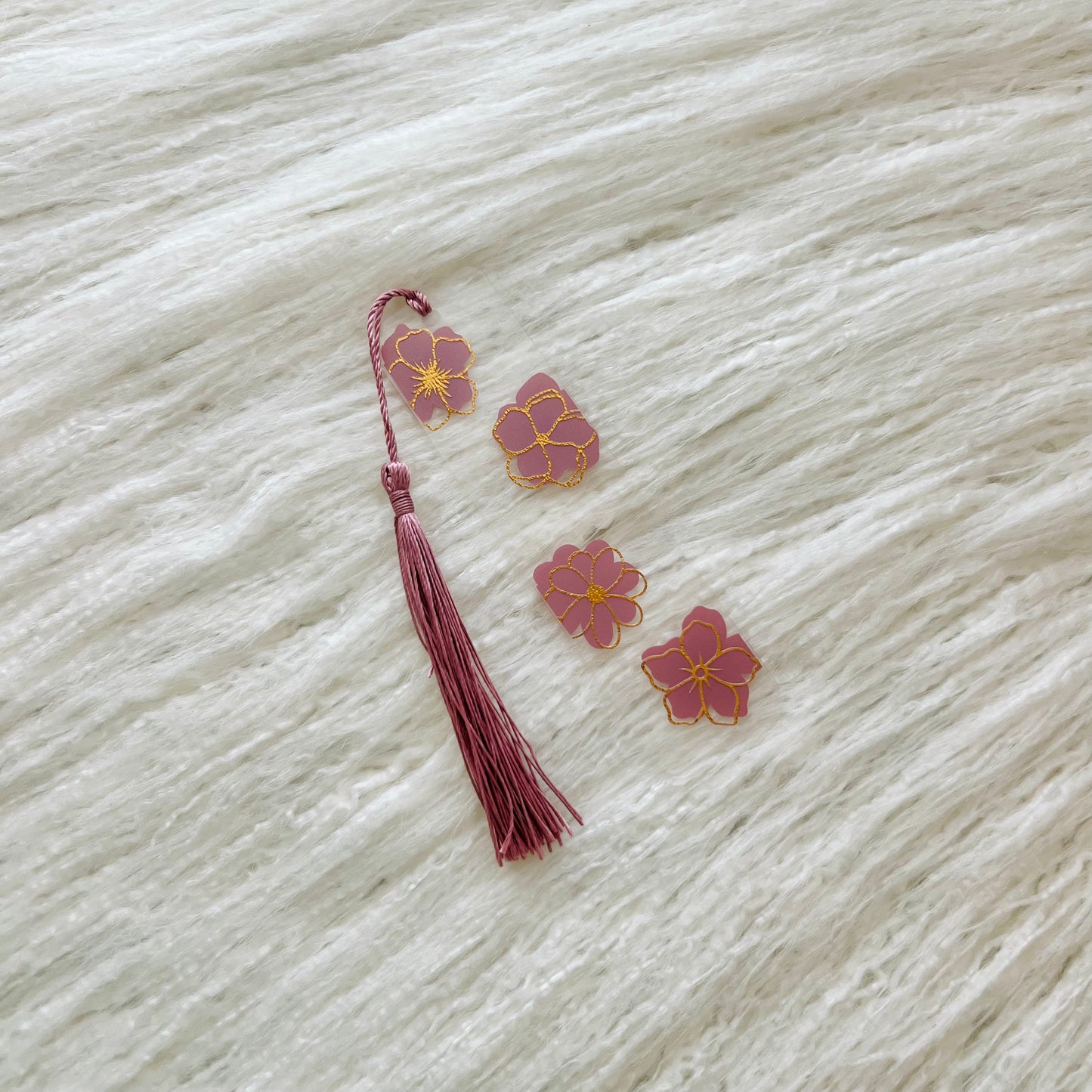 Muave Floral Bookmark