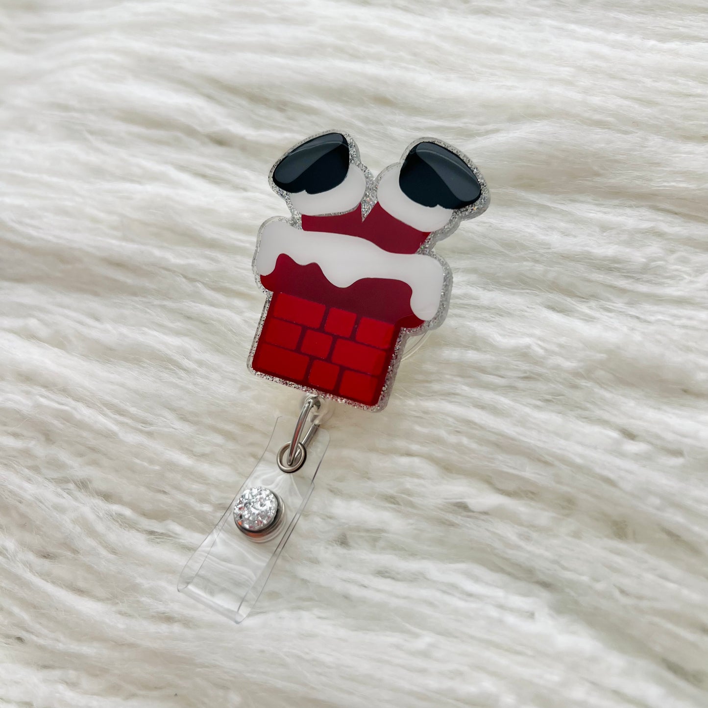 Santa Chimney Badge Reel