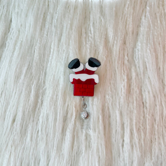 Santa Chimney Badge Reel